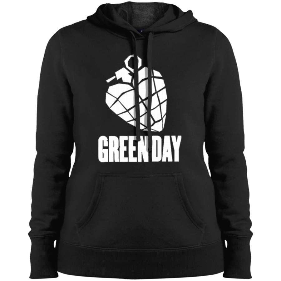 AGR Green Day – White Ladies’ Pullover Hooded Sweatshirt