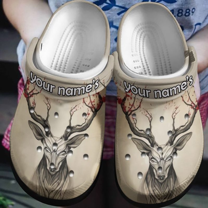 Winter Spring Deer Girl Shoes – Deer Hunter Custom Shoe Christmas Gift For Mom Grandpa Daughter