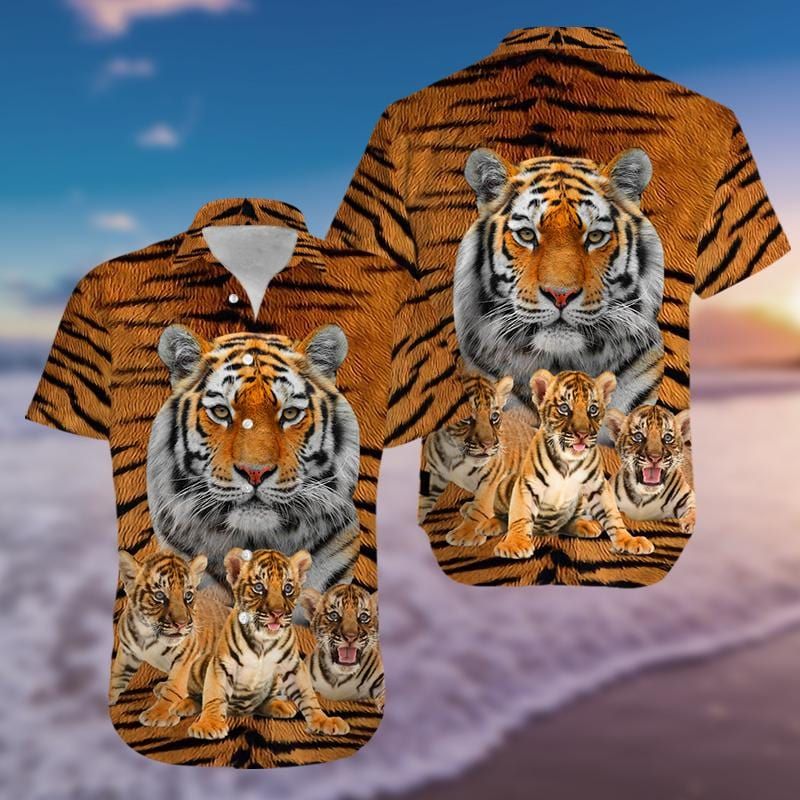 Awesome Tiger Hawaiian Aloha Shirts #151220H