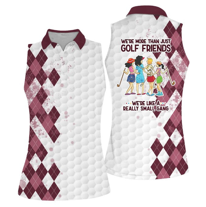 Golf Friends Sleeveless Women Polo Shirt For Ladies, Golf Shirt