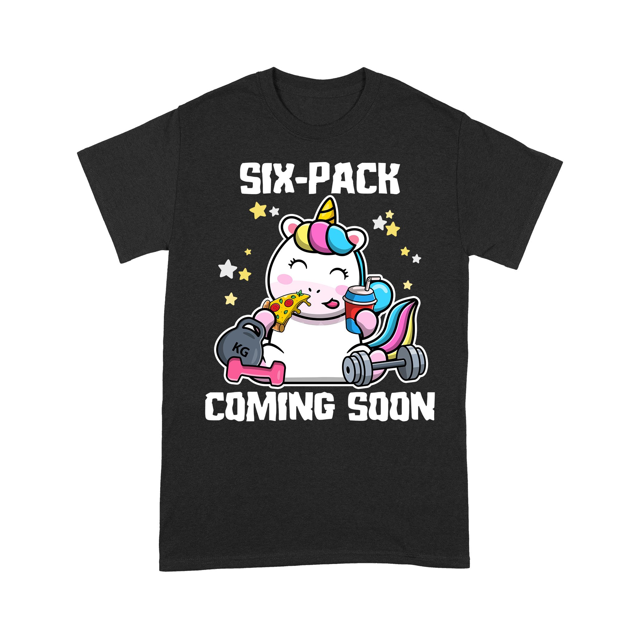 Unicorn Six-Pack Coming Standard T-shirt Black S M L XL 2XL 3XL 4XL 5XL 0604