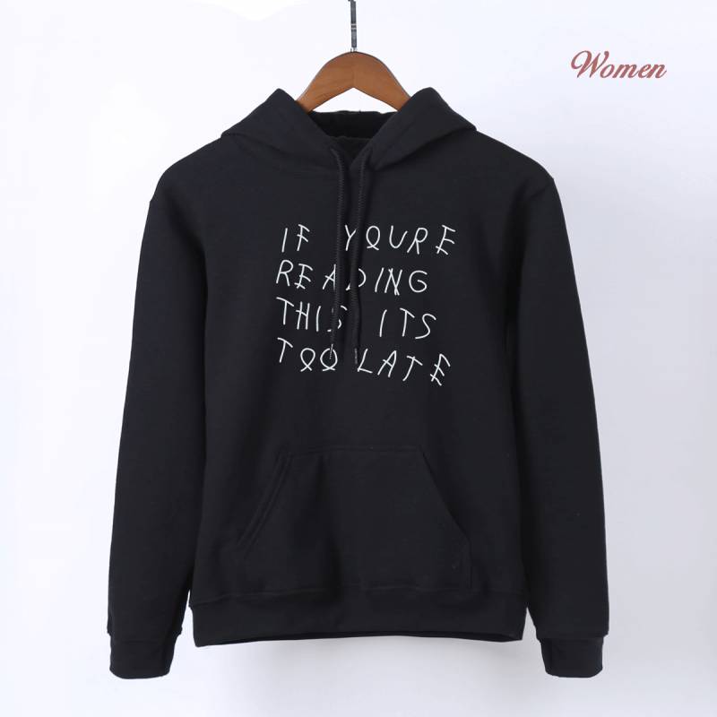 Reading This It's Too Late Adult Funny Hoodies - ReadingLLC