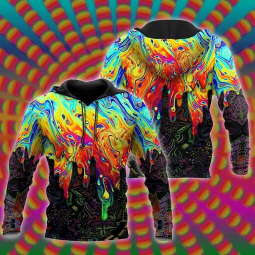 Colorful Hippie 3D All Over Print Shirts For Men & Women, Gift For Hippie Soul, Hippie Lover