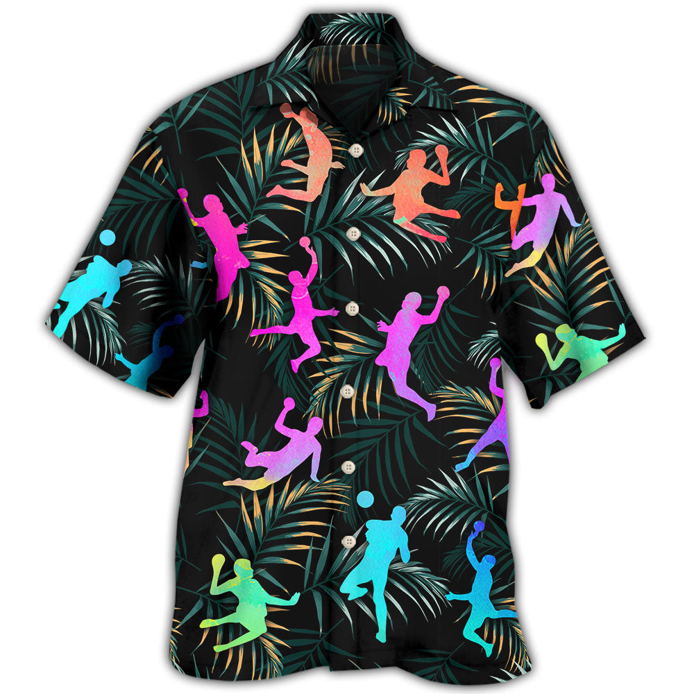 Handball Watercolor Colorful Tropical Hawaii Shirt Ha95617