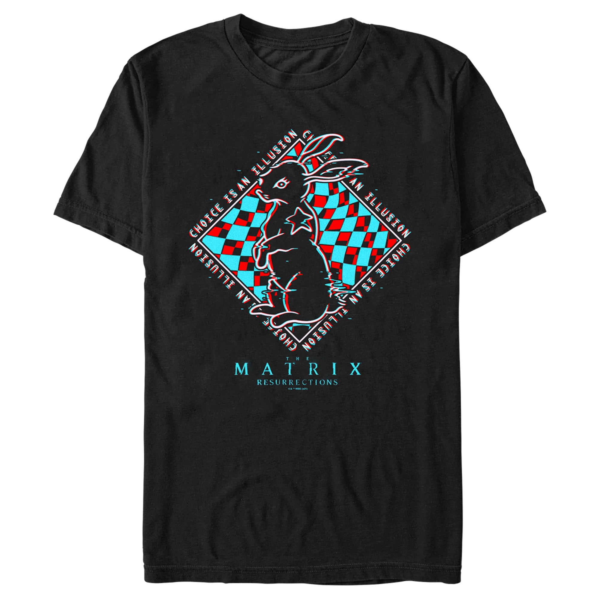 The Matrix Resurrections Men’S Glitch Rabbit  T-Shirt