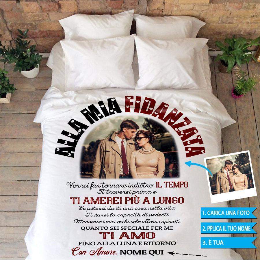 Alla Mia Fidanzata –  Photo & Customized Cozy Blanket