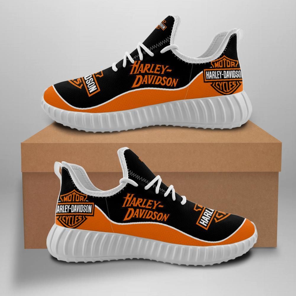 Harley Davidson Custom Shoes Sport Sneakers Motorcycle Yeezy Boost