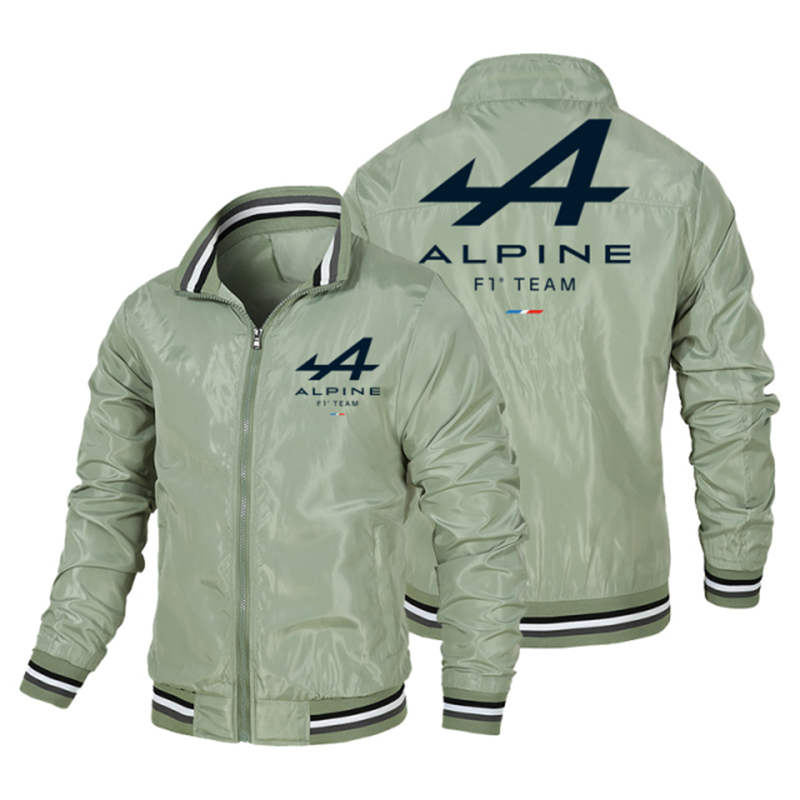 Alpine F1 Team spring and autumn new zipper jacket men’s pocket casual sportswear outdoor cardigan jacket Alpine men’s jacket alx