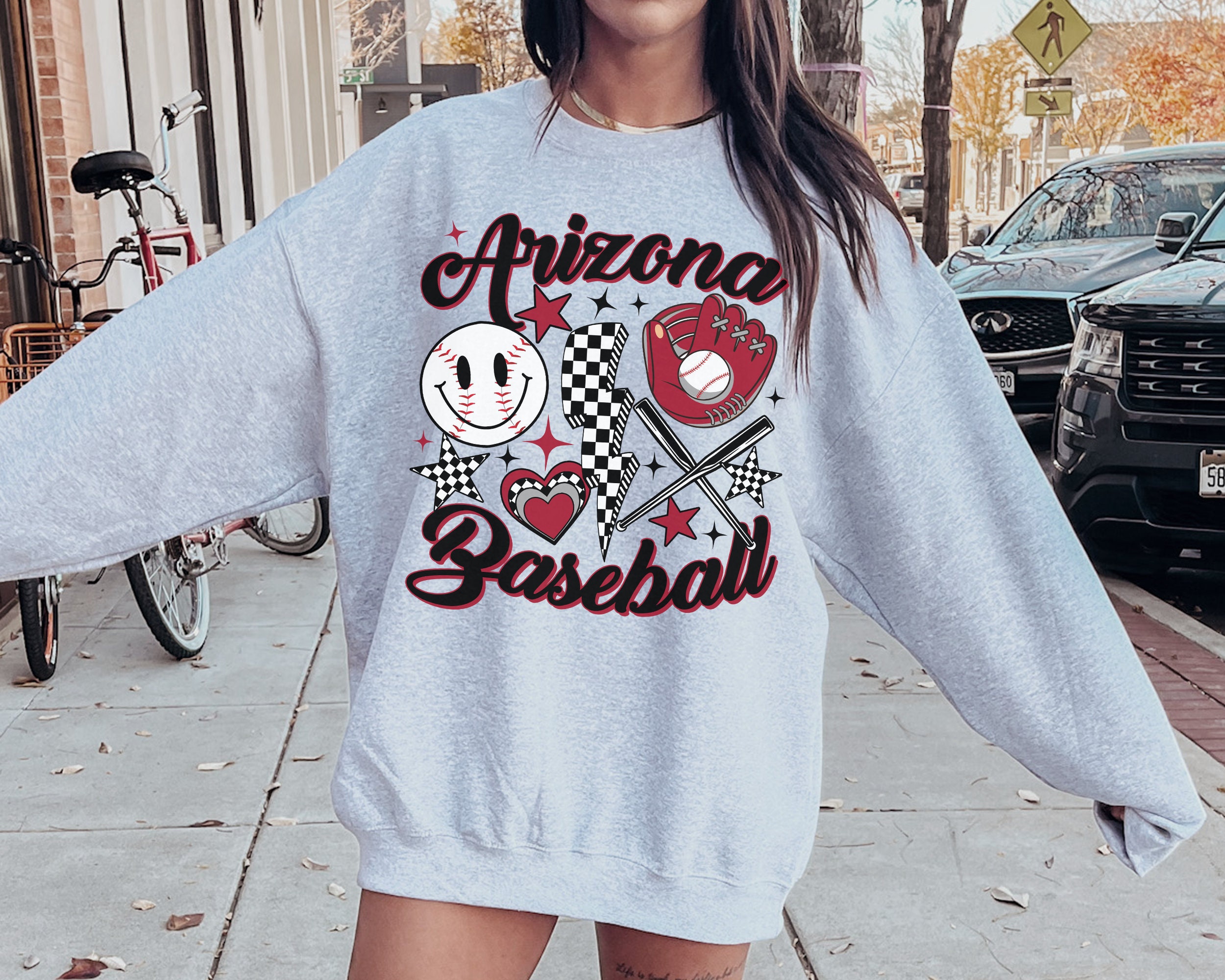 Retro Groovy Arizona Shirt, Vintage Arizona Diamondback Crewneck Sweatshirt / TShirt, Arizona Baseball Sweatshirt, Diamondbacks Shirt - Yourtshirtman MLB Collection