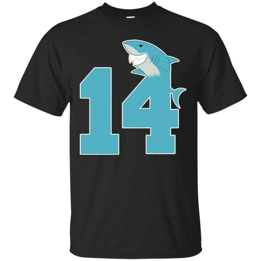 14th Birthday Shark Party Shirt