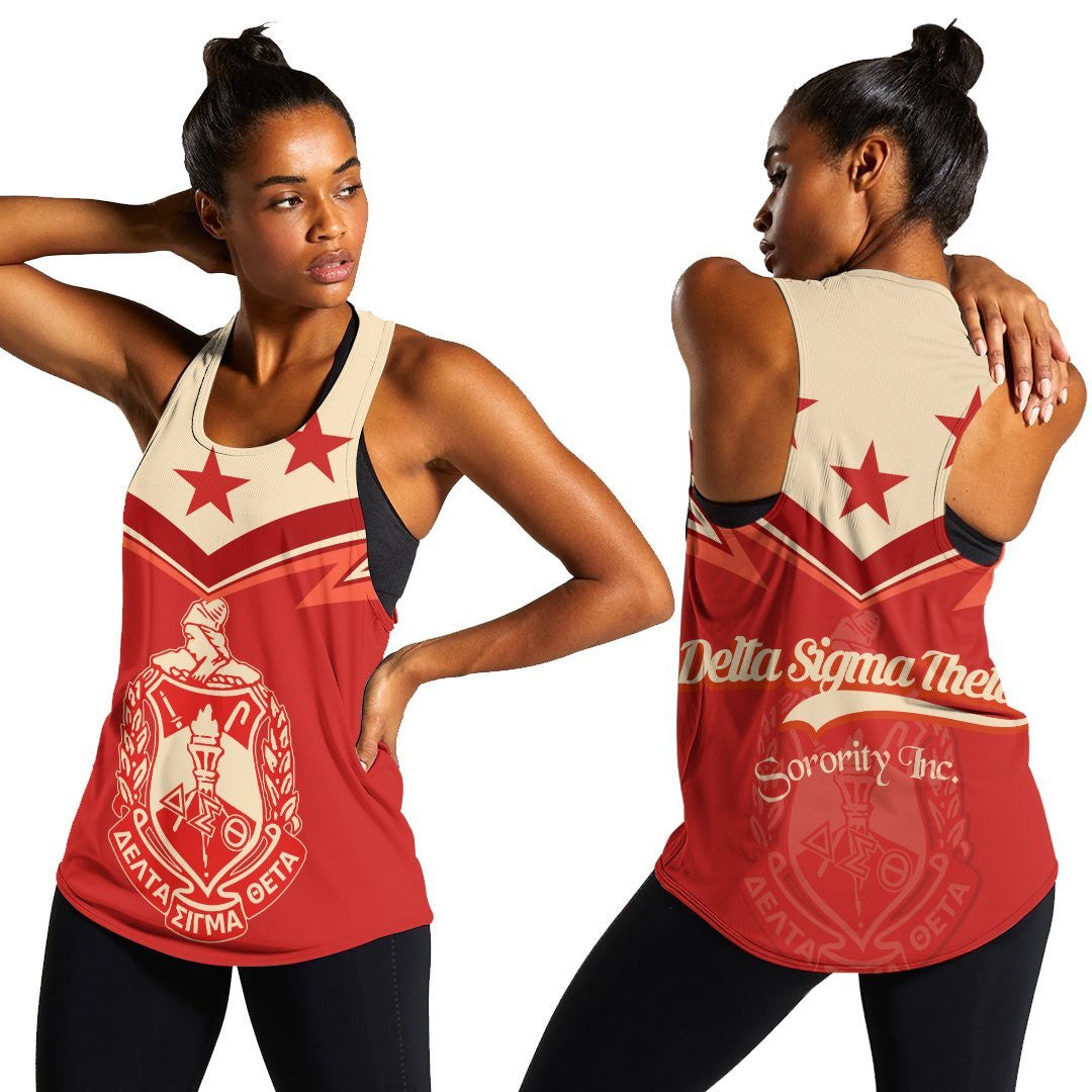 Sorority Tank Top – Original Delta Sigma Theta Women’S Racerback Tank Top – Zig Zag Style