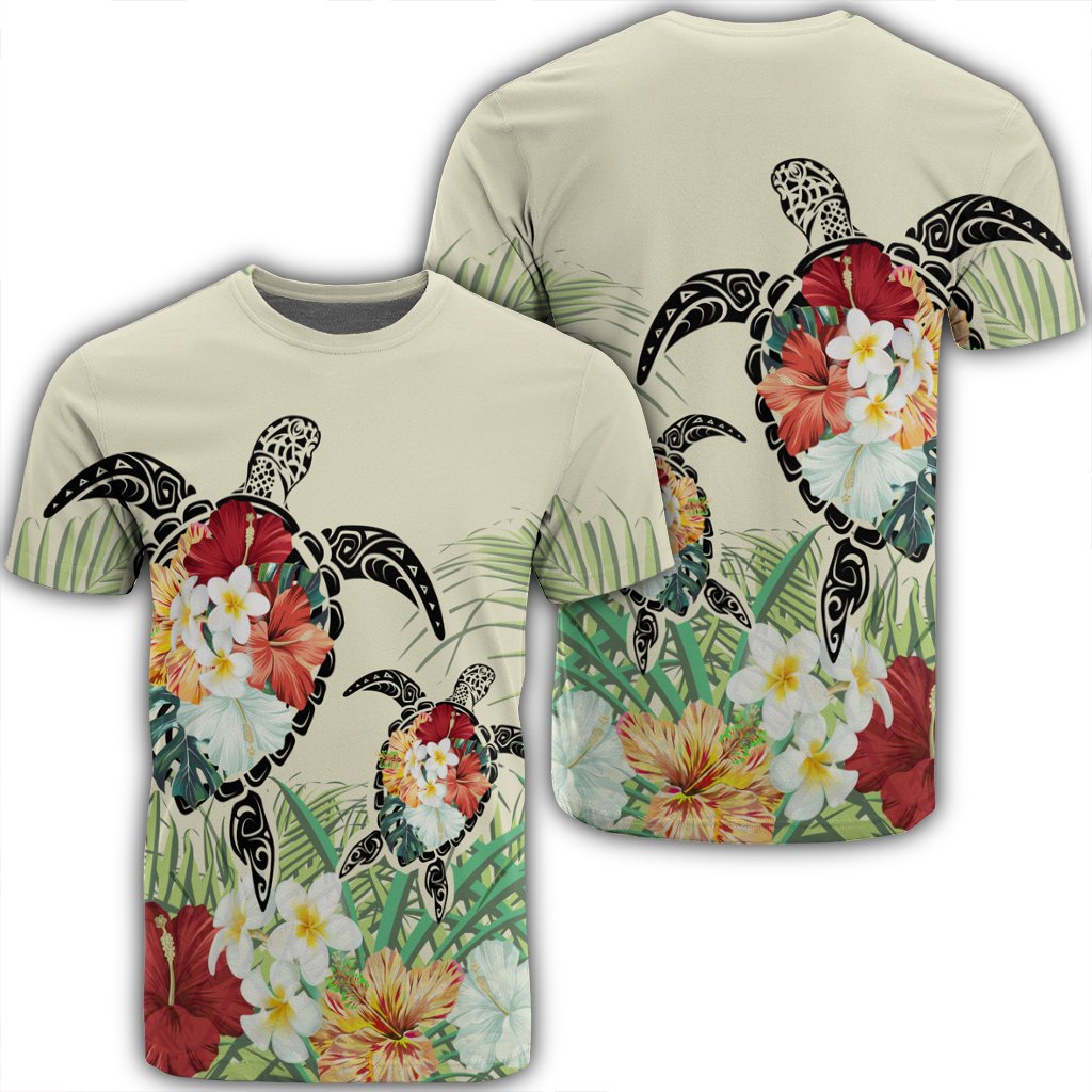 Hawaiian Turtle Flowers Coconut Tree Leaf Ah Ha9534