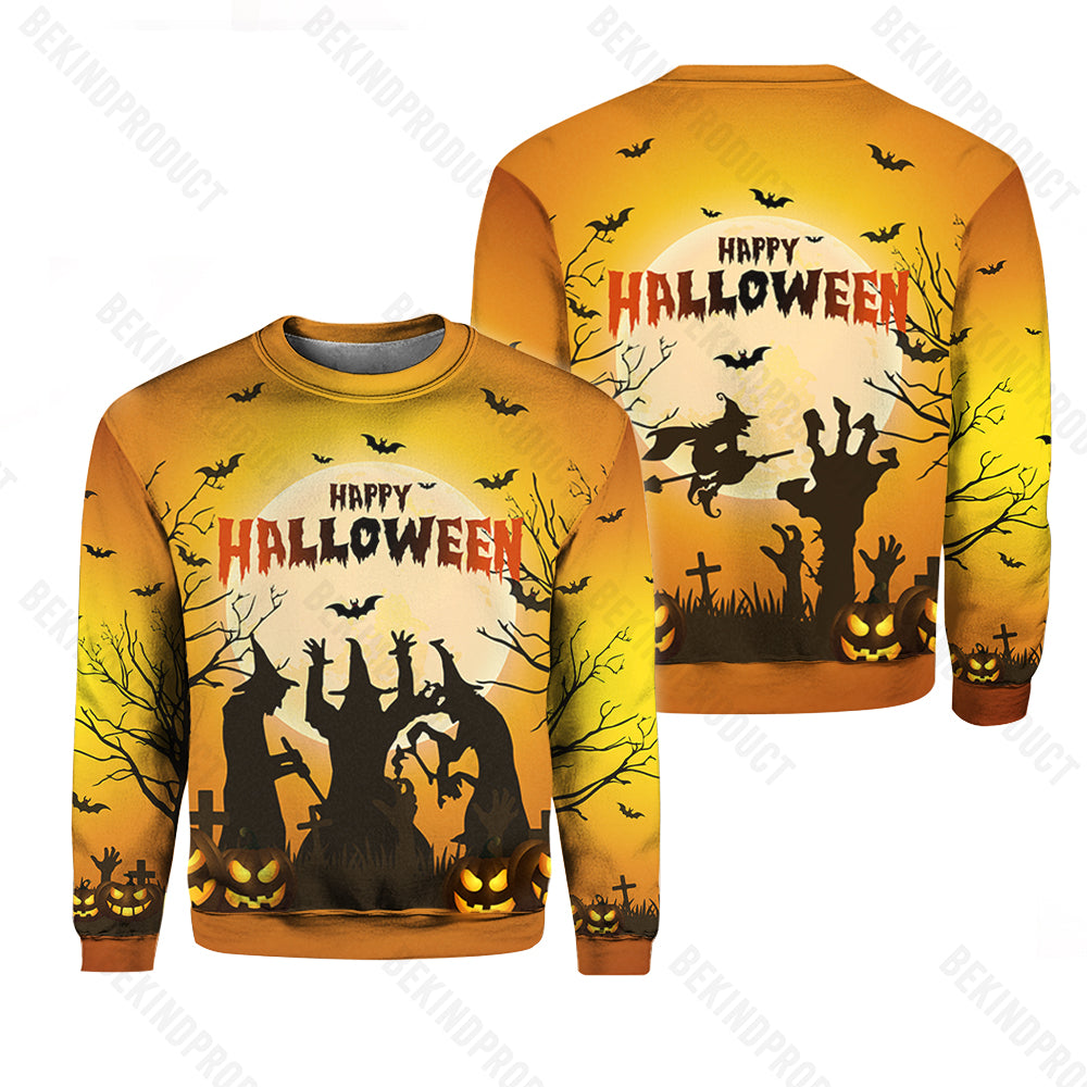 Be A Witch Halloween Crewneck Sweatshirt All Over Print Sweatshirt For Women Sweatshirt For Men Swn1178