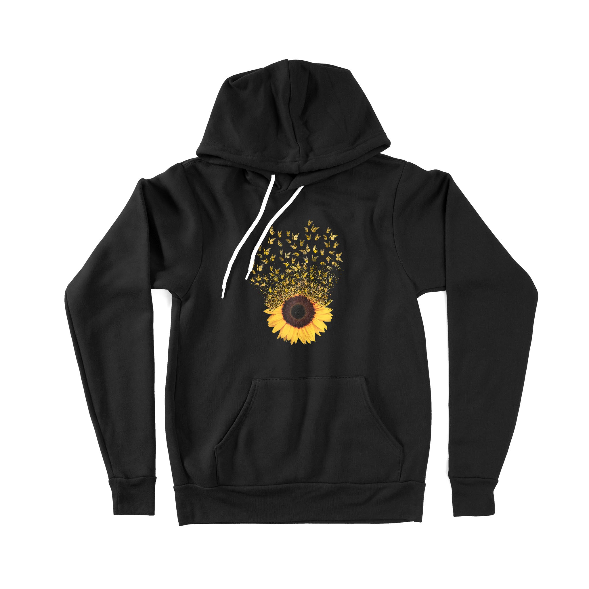 Ff Sunflower Faded Into Butterfly – Premium Hoodie