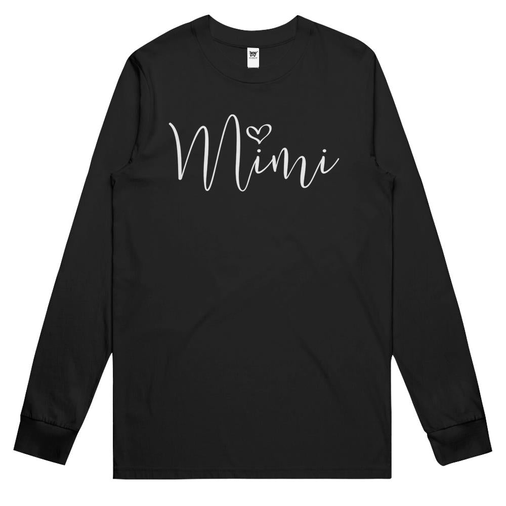 Womens Mimi Heart Mother S Day Gift For Grandma Long Sleeve T Shirts