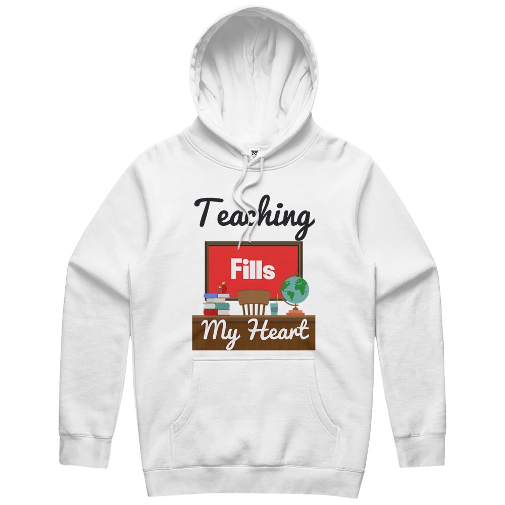 Teaching Fills My Heart, Valentines Day For Teachers, Teacher Valentine Graphic V2 Hoodie