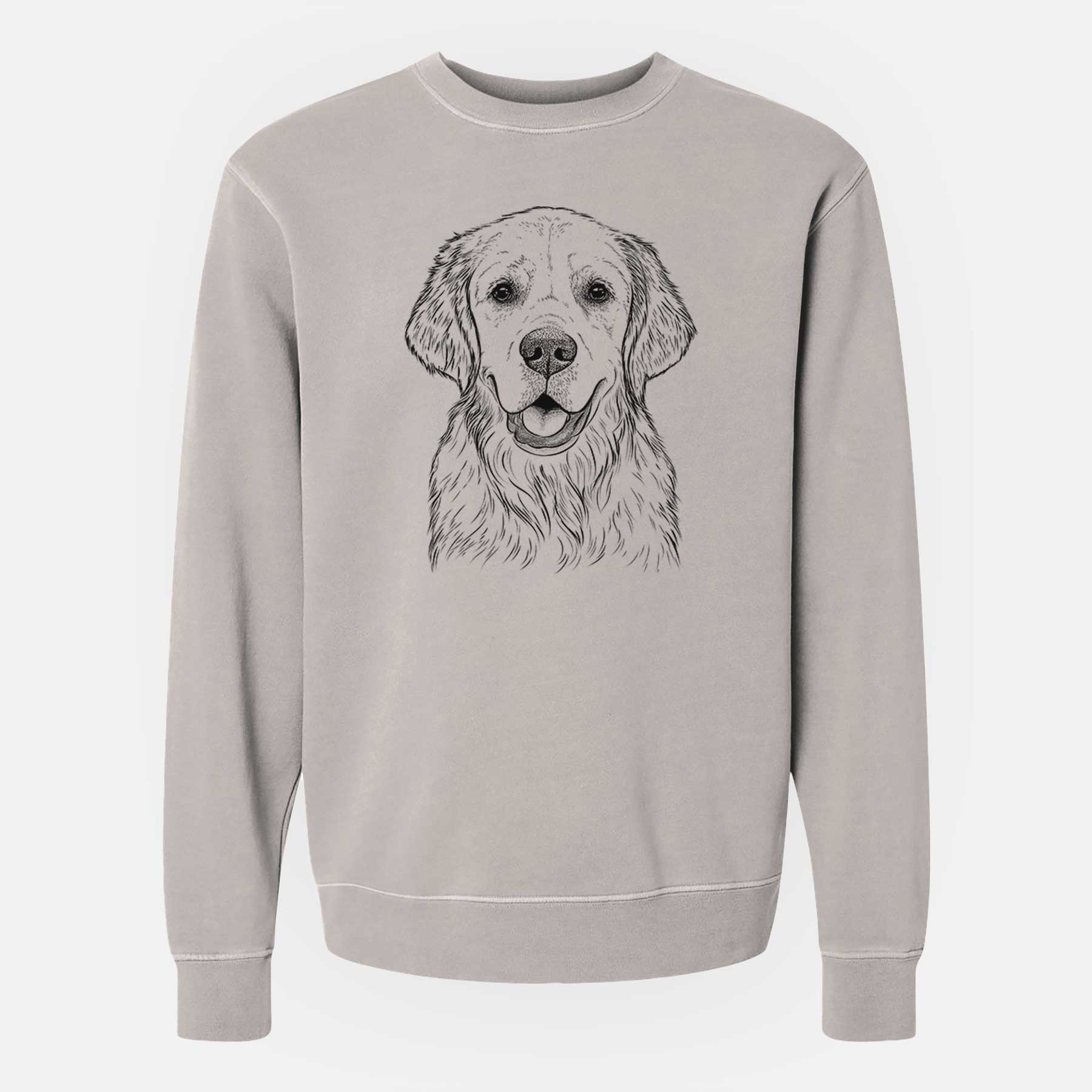 Bare Emma The Golden Retriever – Unisex Pigment Dyed Crew Sweatshirt