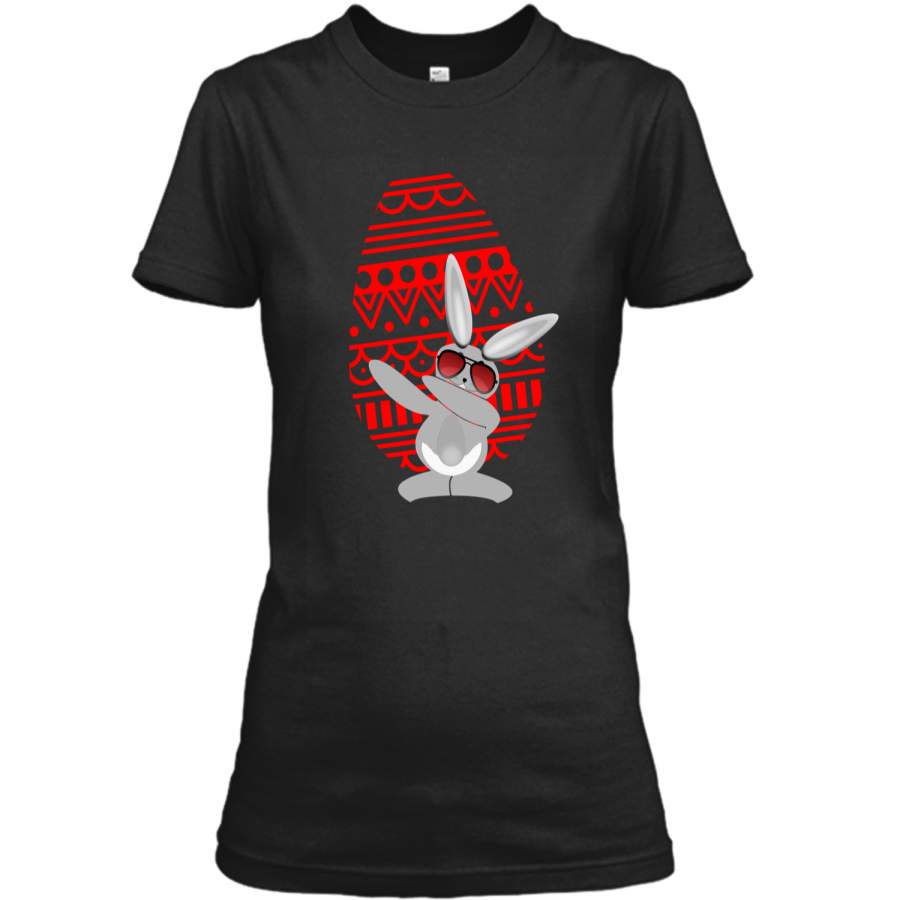 Dabbing Hip Hop Bunny Easter Egg Shirt Dab Rabbit Dance Ladies Custom