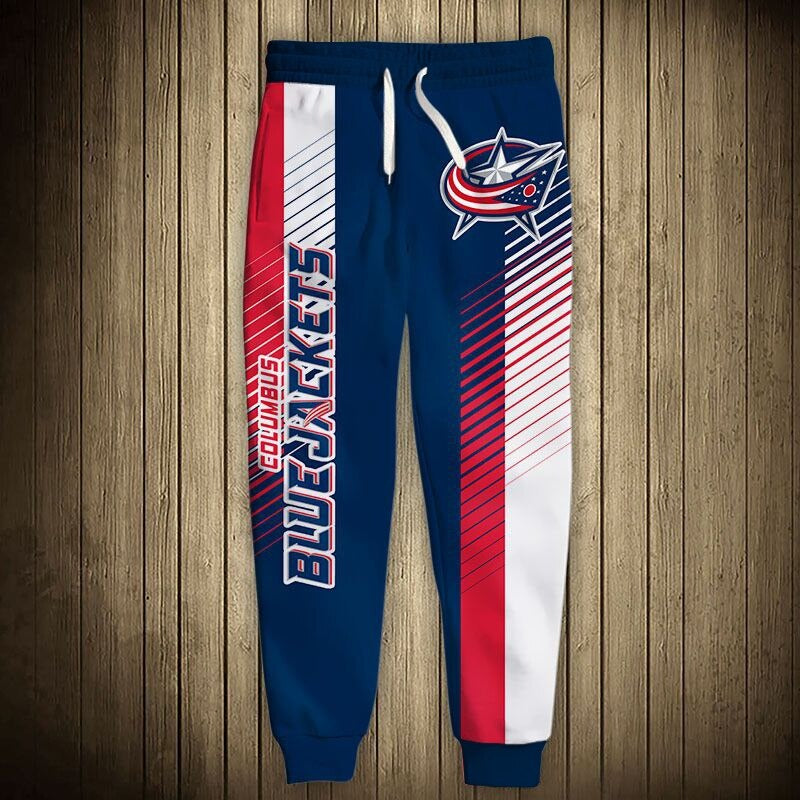 Columbus Blue Jackets Sweatpants 3D Printed