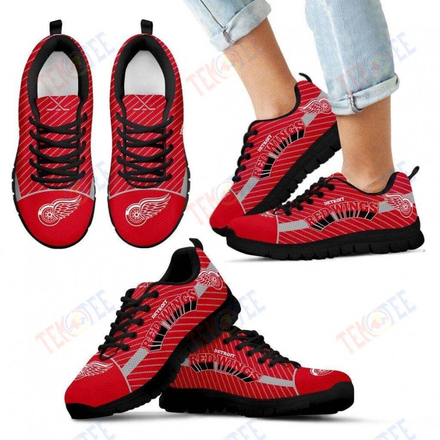 Mens Womens Detroit Red Wings Sneakers Lovely Stylish Fabulous Little Dots Running Shoes For Men Women TDT283