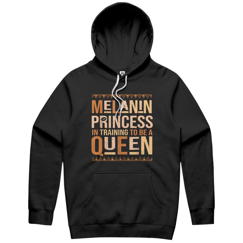 Black History Month Melanin Princess Women Girls Teen Hoodie