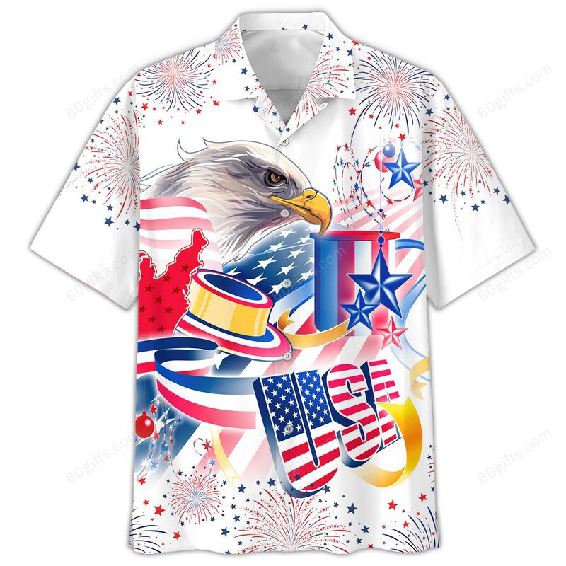 3D Eagle Flag Hawaiian Shirt, Hoodie, Zip Hoodie, Hoodie Dress, Sweatshirt Independence Day Usa All Over Print