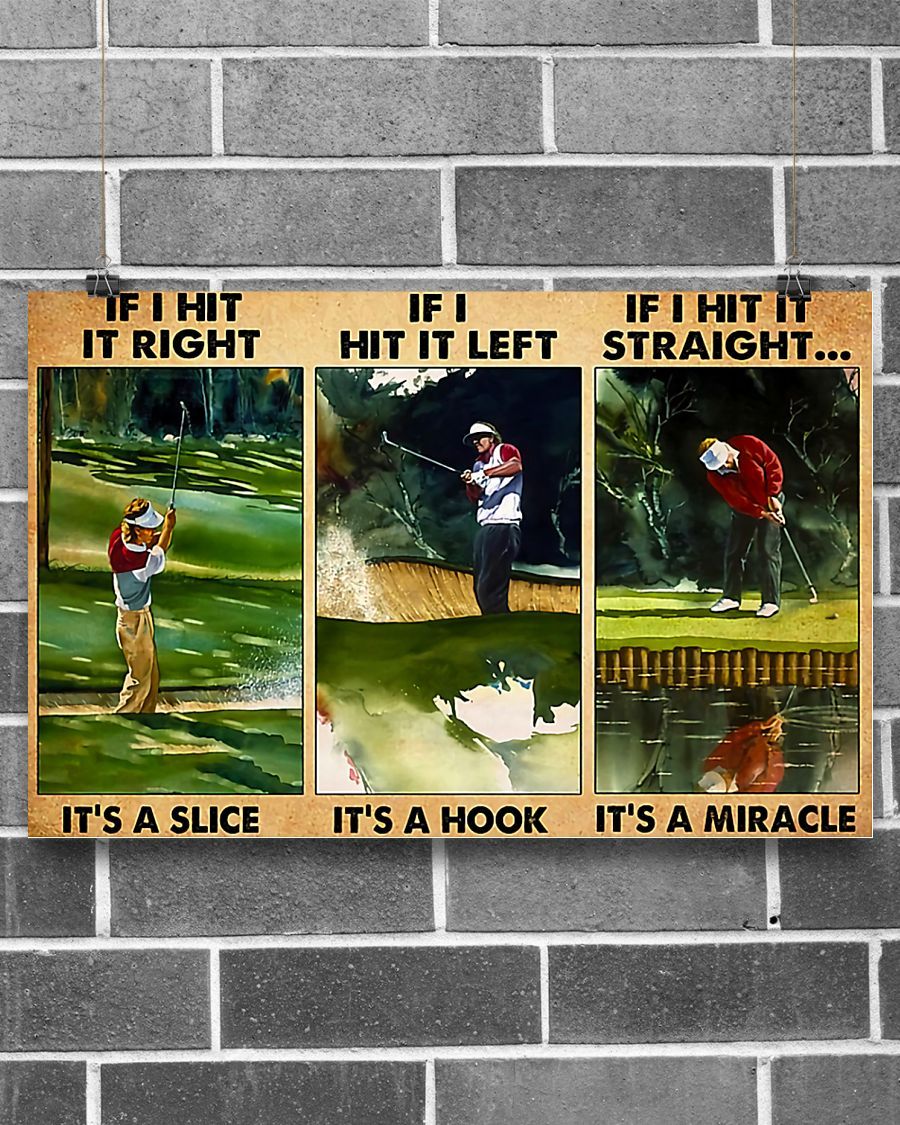 Golf If I Hit It Horizontal Canvas And Poster | Wall Decor Visual Art