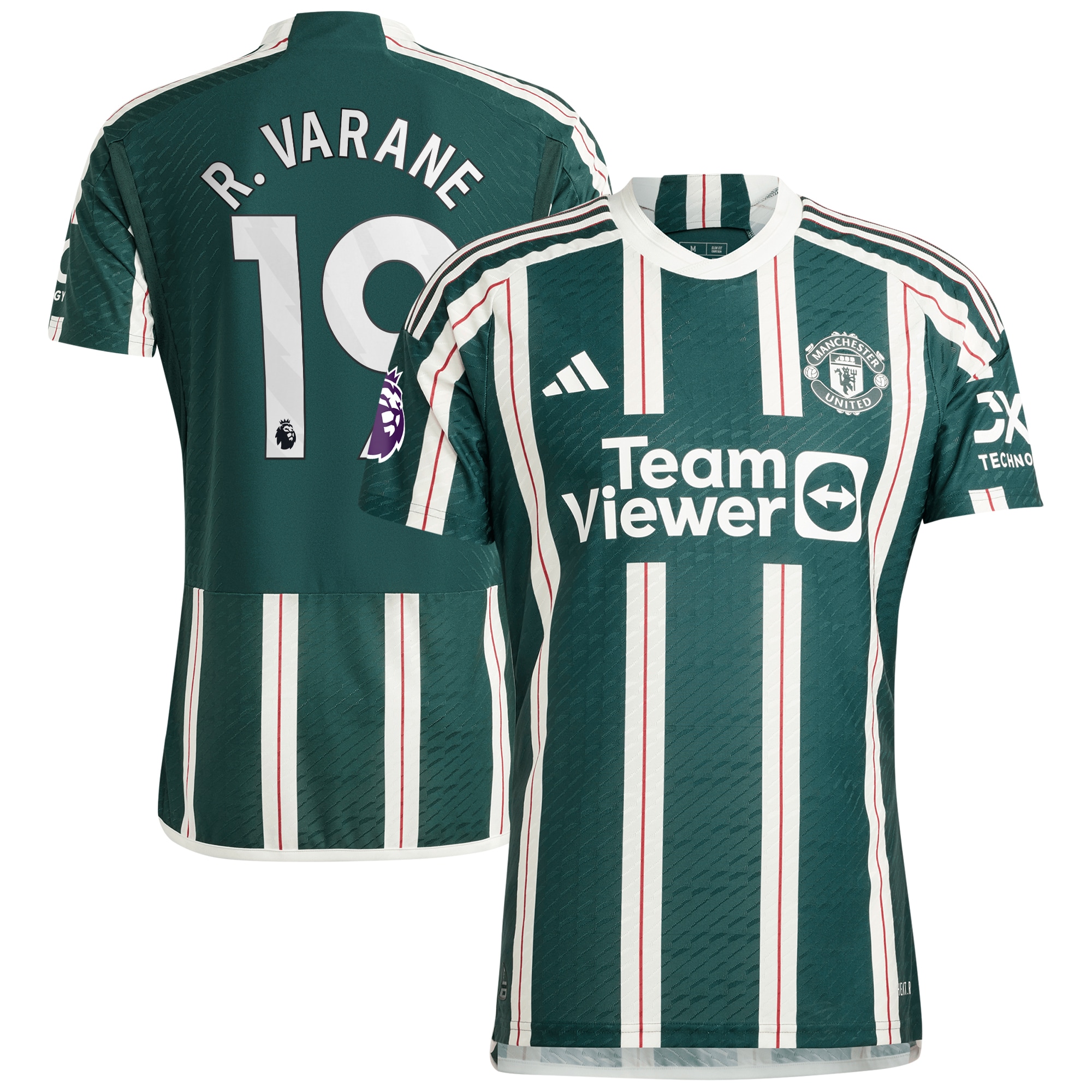 Raphael Varane Manchester United 2023/24 Away Authentic Player Jersey – Green