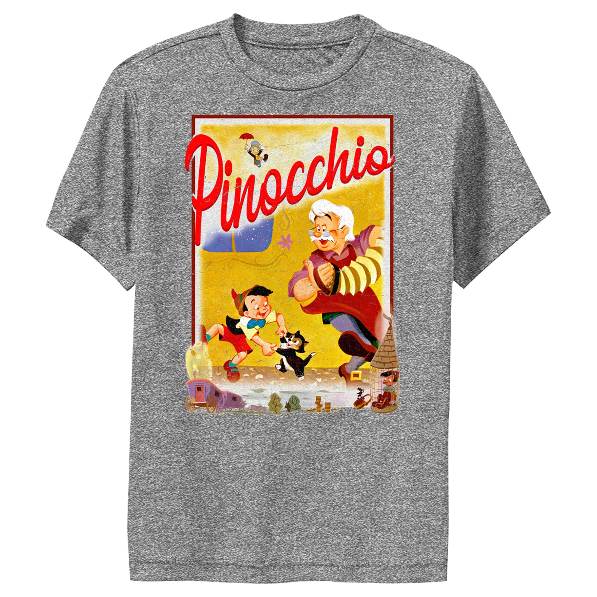 Boy’S Pinocchio Retro Storybook Cover Performance Tee