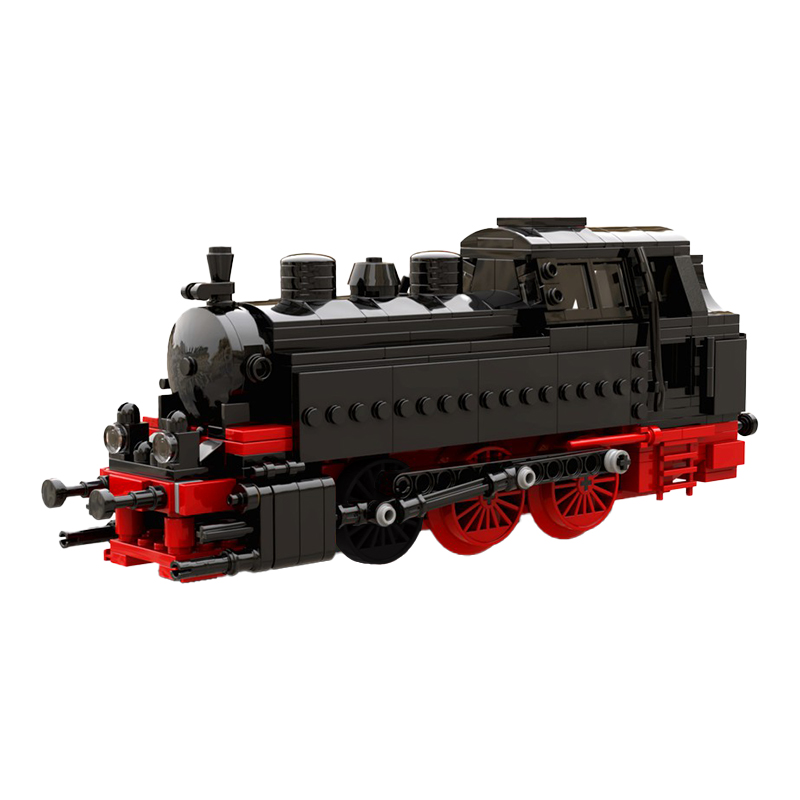 German Mechanical Train BR 80 Steam Engine Locomotive Building Blocks Car Cargo Town Track Railway Train Toy For Birthday Gfit alx
