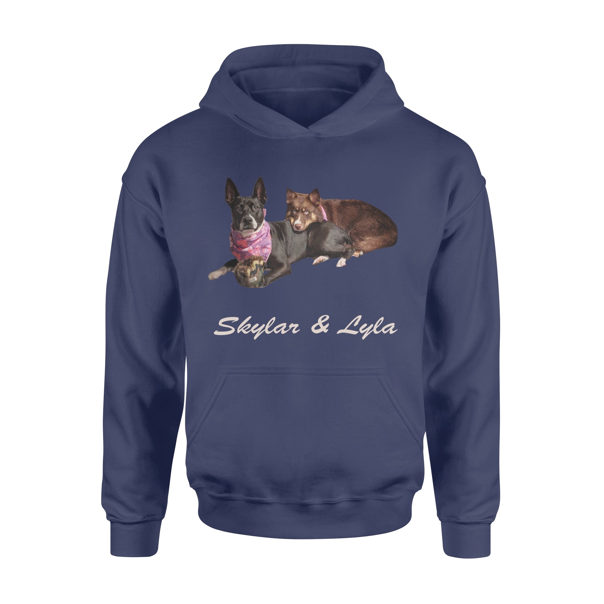 Skylar & Lyla –  Custom Illustrated Pet Personalized Standard Hoodie