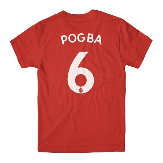 Paul Pogba Manchester Shirt Jersey Home Kit Red Shirt