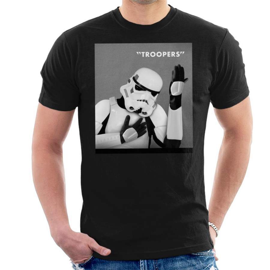 Original Stormtrooper Troopers Heroes Album Cover Parody Men’s T-Shirt