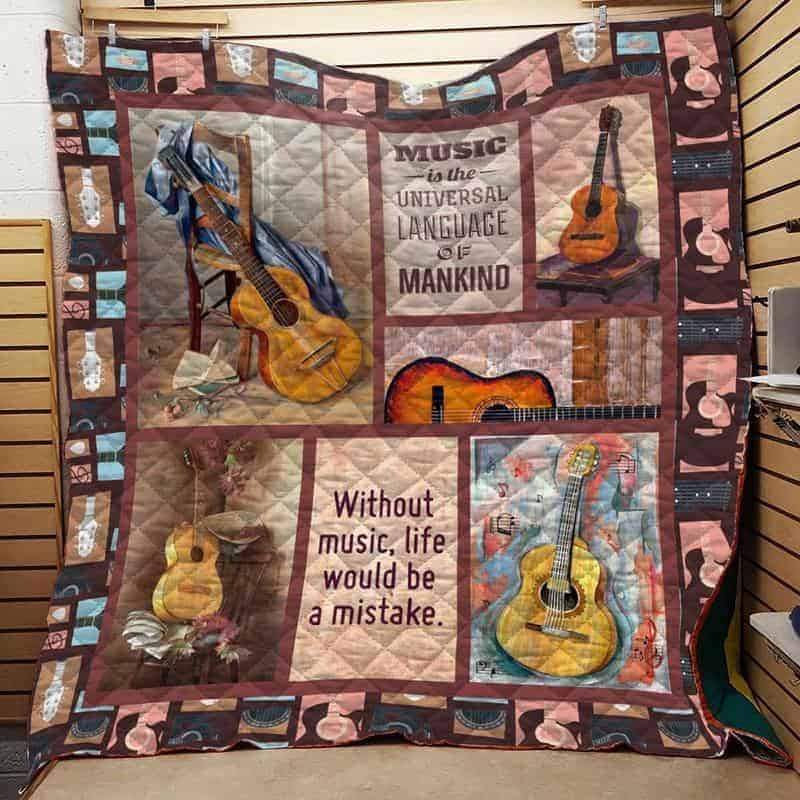 Without Music Life Would Be A Mistake Gift Fleece Blanket Unique Gifts