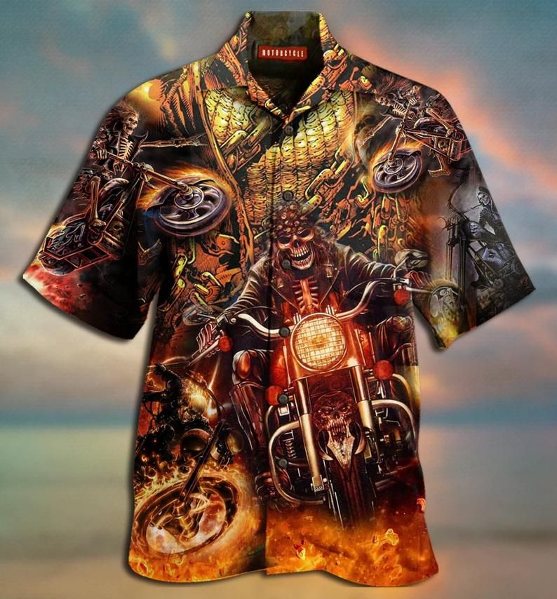 Motorcycle Racing Multicolor Unique Design Hawaii Shirt Ha57942