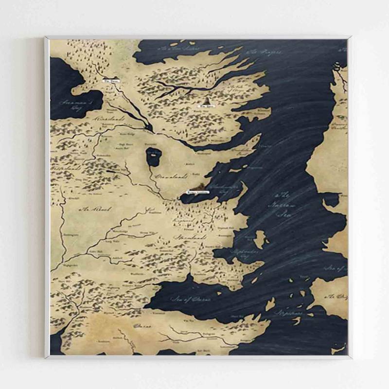 game of thrones poster map