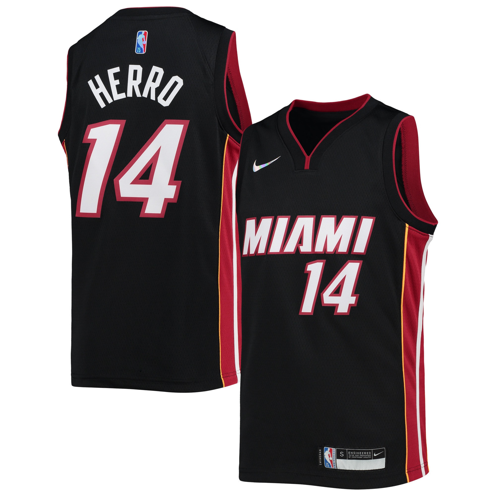 Tyler Herro Miami Heat 2021/22 Diamond Swingman Jersey – Icon Edition – Black NBA