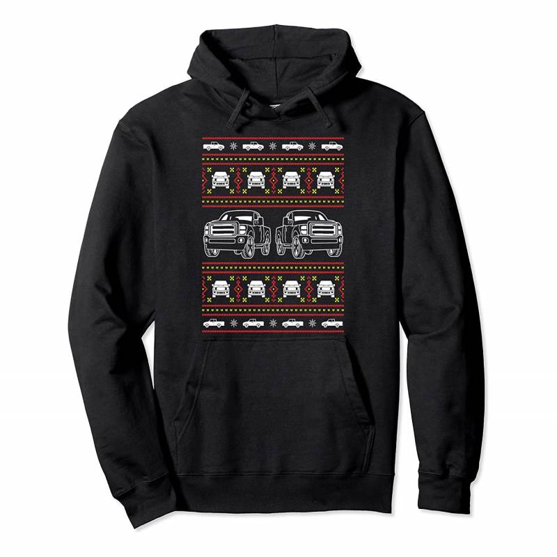 Ugly Christmas Truck Drivers Machines For Truck Lovers Pullover Hoodie, T-Shirt, Sweatshirt