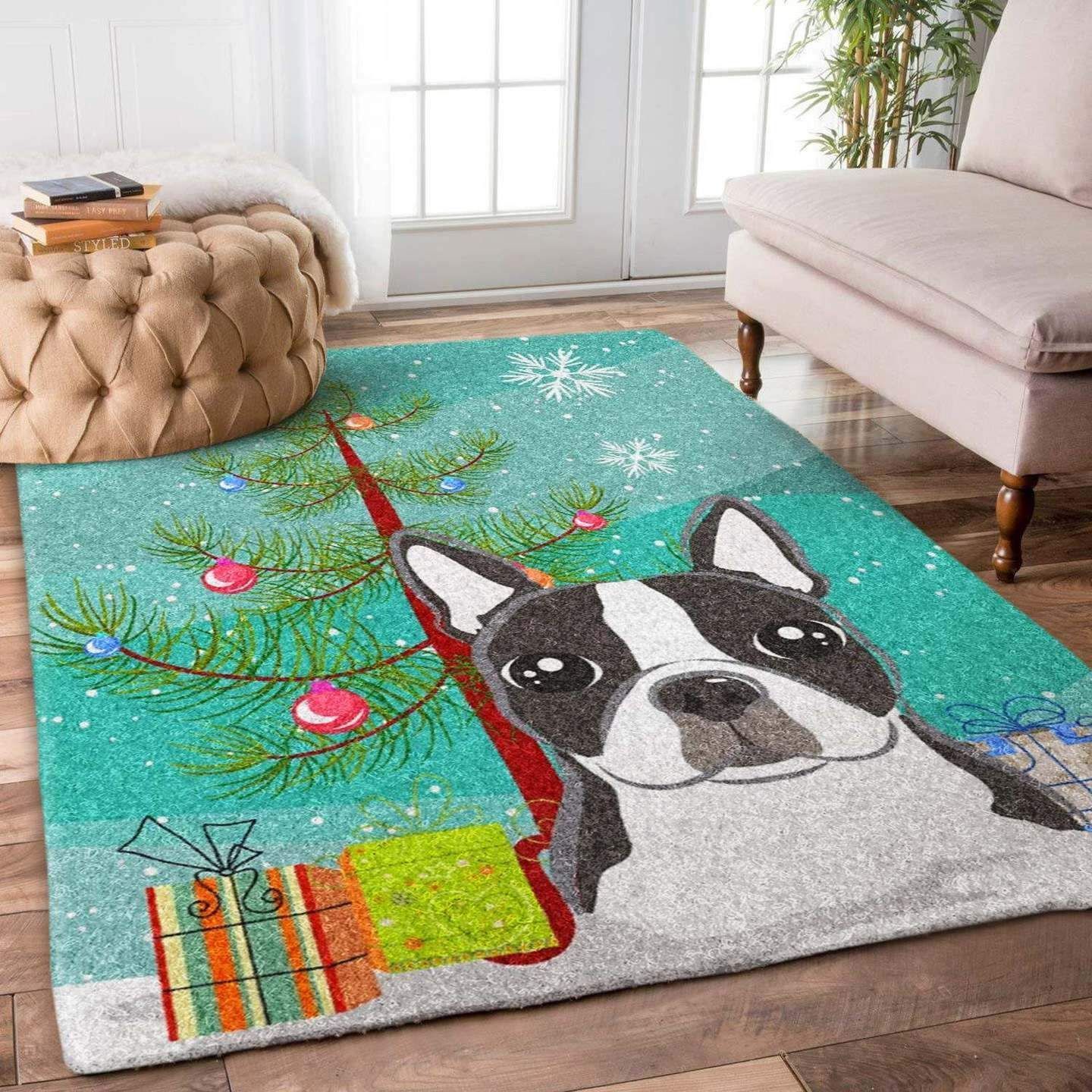 Boston Terrier Christmas Limited Edition  Sku 263313 Rug