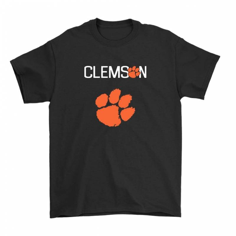 Clemson Tigers Tiger Paw Logo Men’S T-Shirt