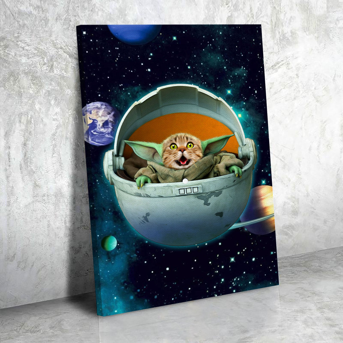 The Galaxy The Child – Custom Pet Canvas