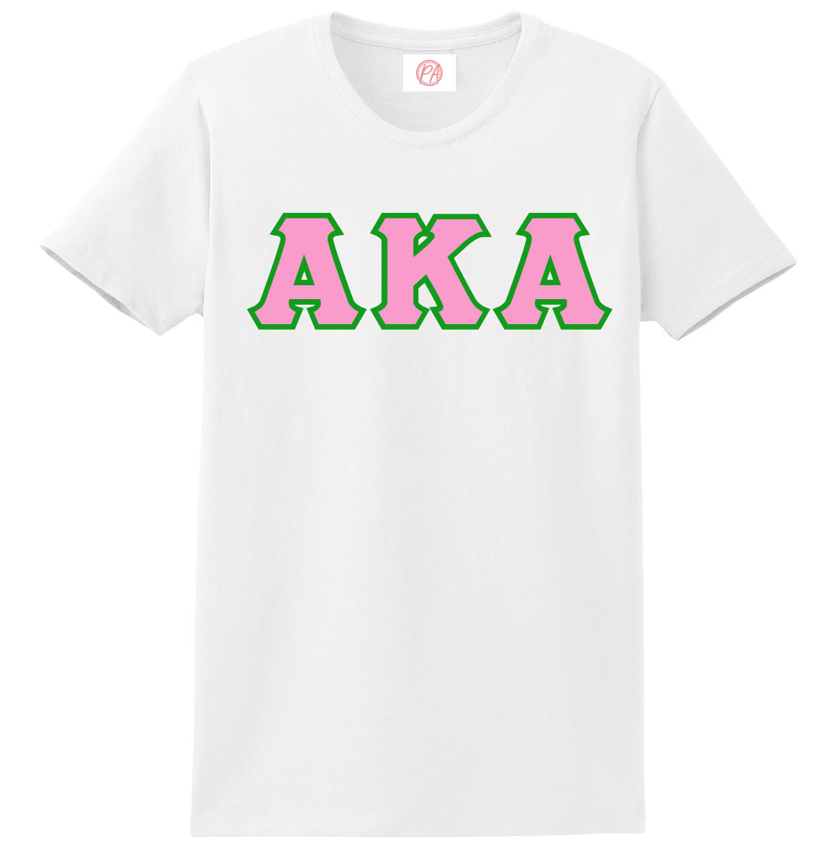 Alpha Kappa Alpha 3 Greek Lettered Embroidered T-Shirt