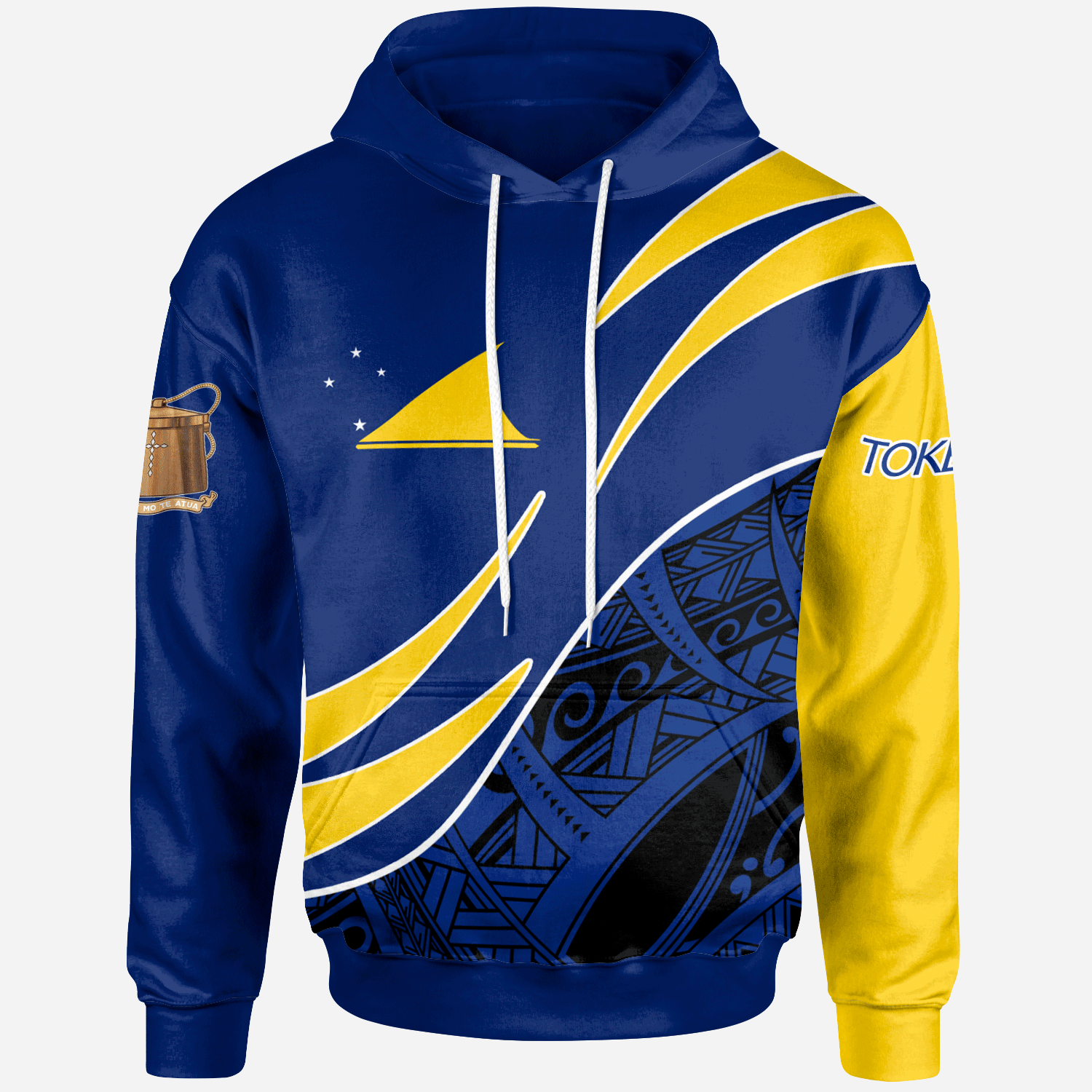 Tokelau Hoodie – Custom Personalised Symmetrical Lines – BN27