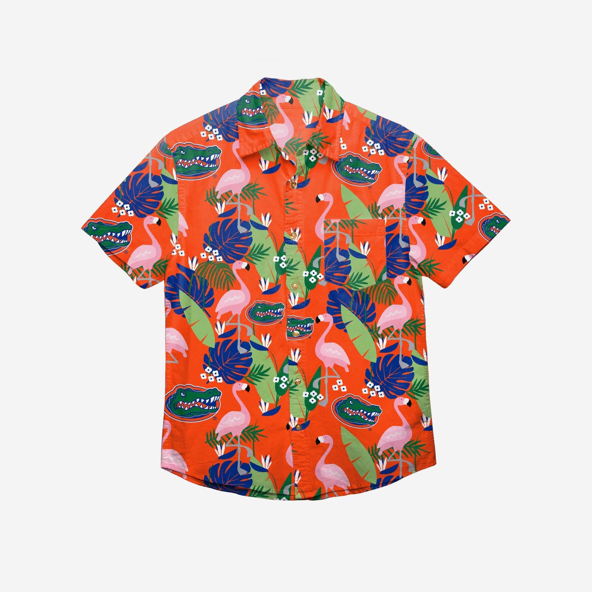 Florida Gators Floral Button Up Hawaii Shirt Ha24690