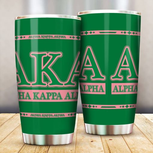 Alpha Kappa Alpha Aka Green Tumbler