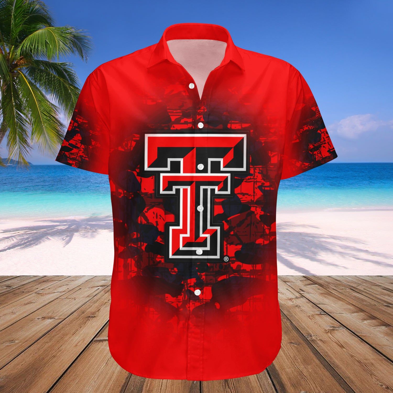 Texas Tech Red Raiders Hawaii Shirt Camouflage Vintage – NCCA