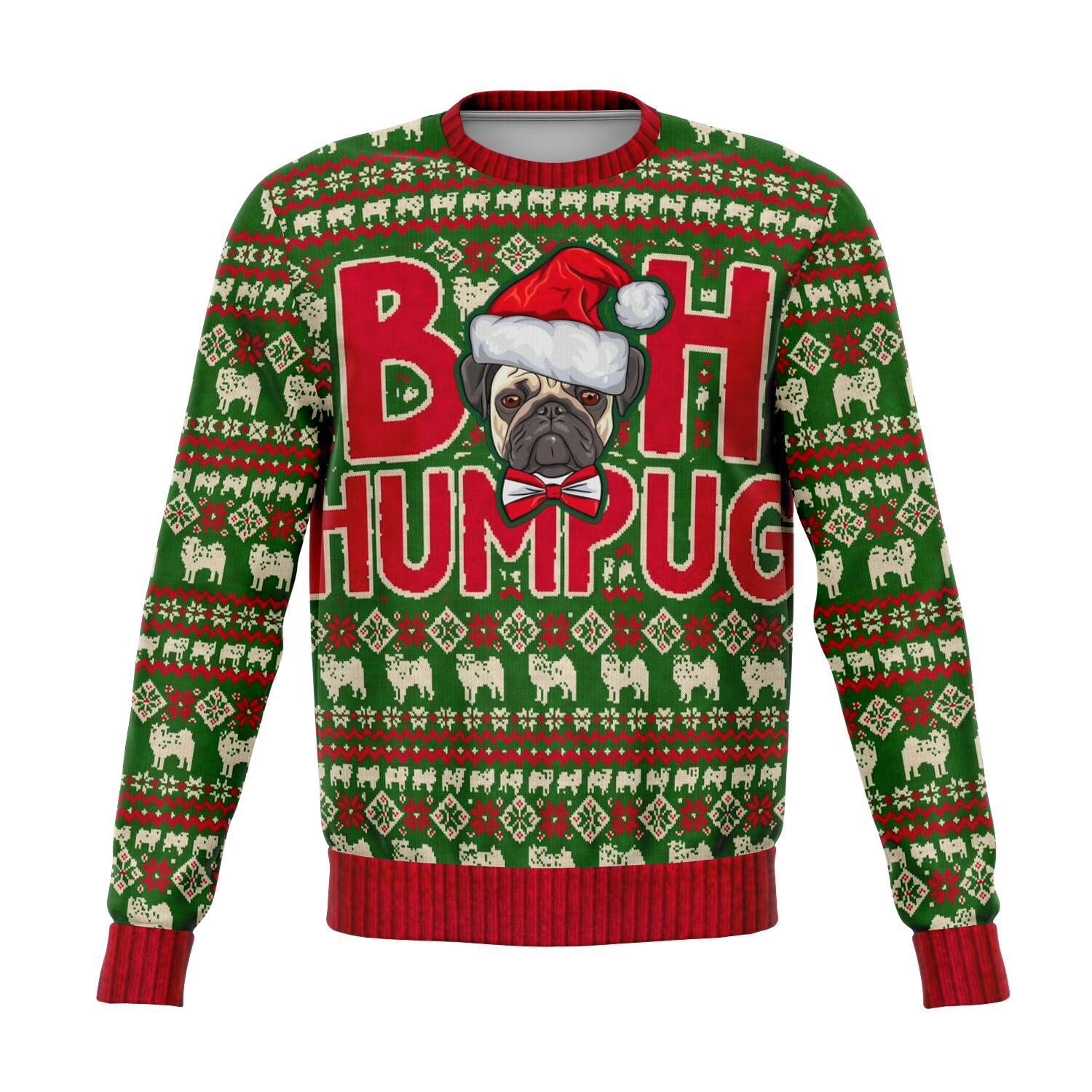 Bah HumPug Pug Ugly Christmas Sweater – Grumpy Dog Jumper