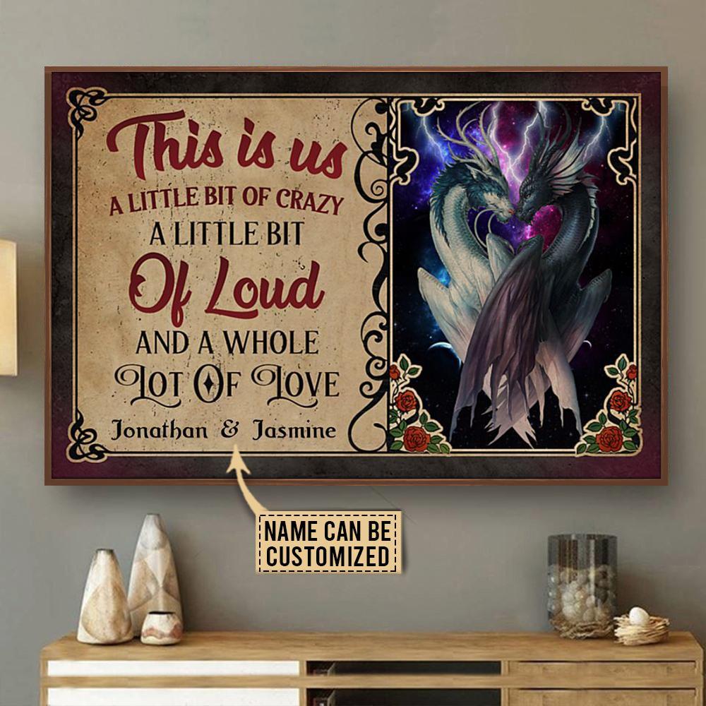 Aeticon Gifts Personalized Dragon Thunder This Is Us Canvas Mom Dad Gift Home Decor