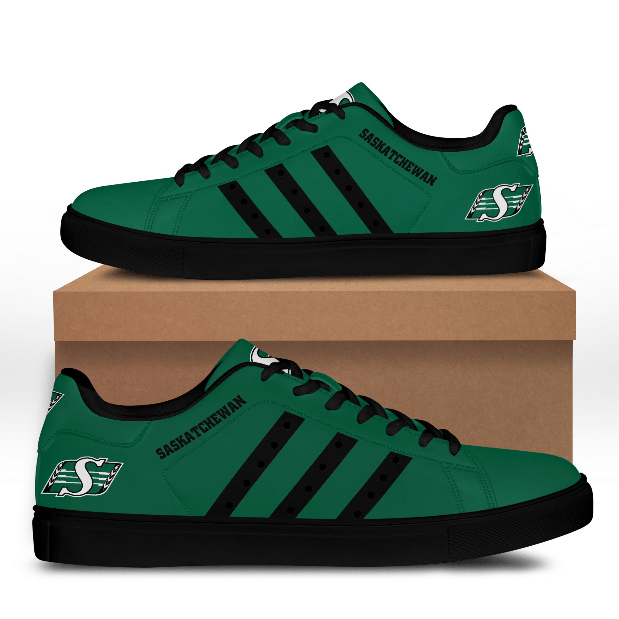 Saskatchewan Roughriders Low Top Shoes -V4