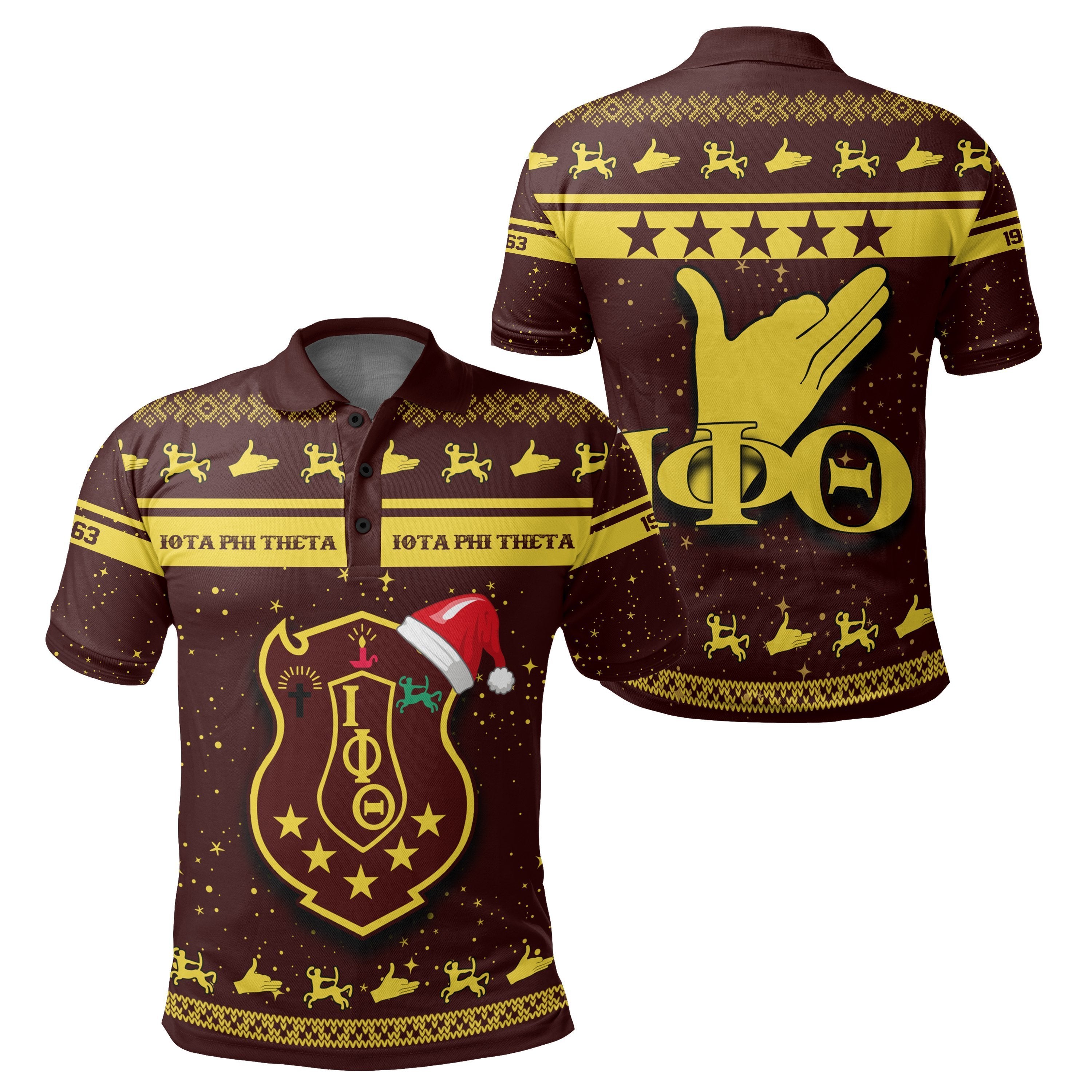 Greek Life Polo – Iota Phi Theta Christmas Polo Shirt